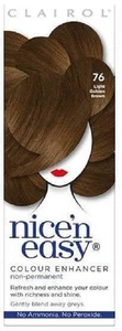 1 x CLAIROL Nice'n Easy Enhancer 76 LIGHT GOLDEN BROWN Non-Permanent No Peroxide - Picture 1 of 1