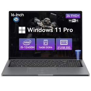 Blackview Laptop Gaming Intel I5 16 cali 16 GB DDR4 512GB M.2 SSD Windows 11 Pro - Zdjęcie 1 z 12