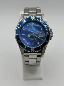 Armitron Men’s Watch Blue Pearlescent Dial New Battery 20/4217 GM10(3) - Picture 1 of 13