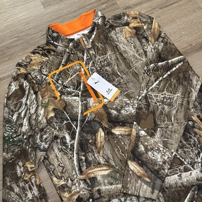 PUMA X REALTREE Camo Men's Golf 1/4 Zip Size Medium Rare Rickie Fowler