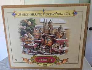 2003 Grandeur Noel Glasfaser Viktorianisches Dorf Weihnachtsdorf - Bild 1 von 11