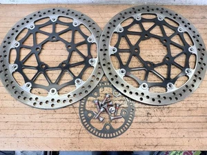 21-24 Kawasaki ZX10R Ninja ZX 10 Brembo Front OEM Disc Brake Rotors w/ Bolts - Picture 1 of 8
