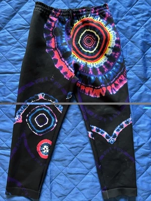 Pantalones deportivos Dries Van Noten Tie Dye de neopreno pista festival agujas japonesas  Foto 1 de 4