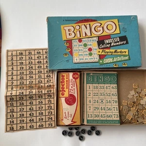 BINGO A Transogram Gold Medal Game Vintage Board Game, 1948, Original Box - Picture 1 of 8