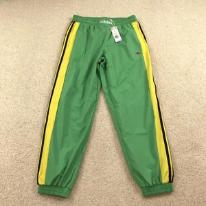 Adidas Originals Warm Up Track Pants Mens Large KA4579 Green New - Picture 1 of 6