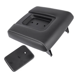 Front Center Seat Black Leather Armrest Lid For Chevy Silverado Sierra 22881398 - Picture 1 of 13
