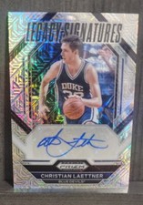 CHRISTIAN LAETTNER 2023 PRIZM DRAFT PICKS LEGACY SIGNATURES AUTO MOJO /25 DUKE 