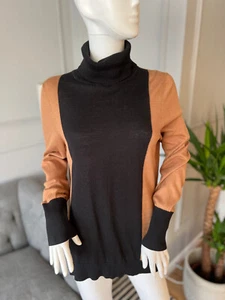 JAEGER jumper Size 16 Wool Silk Blend Roll Neck - Picture 1 of 7