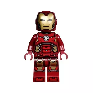 LEGO - Marvel Avengers - Iron Man / Silver Hexagon on Chest - Mini Figure - Picture 1 of 1