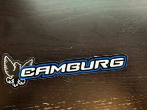 CAMBURG Arms Blue stickers offroad overland utv outland ultra4 racing 8.5x1.5 - Picture 1 of 1
