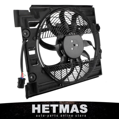 AC Condenser Cooling Fan For 01-03 BMW 525i 530i 2.5L 3.0L 99-00 528i 2.8L 540it Foto 1 de 4