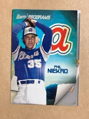 Phil Niekro ~ 2017 Topps Bunt #PR-PN ~ Atlanta Braves ~ Free Ship - Image 1 of 2