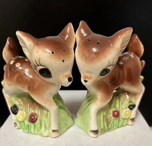 Salt&Pepper Shakers-Bambi Deer-OLD-CUTE - Picture 1 of 5