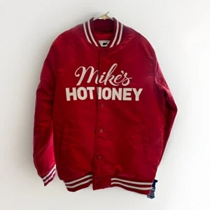 NWT Starter Mikes Hot Honey Snap Button Jacket Size L Red - Picture 1 of 14