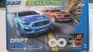 SCALEXTRIC DRIFT 360 1/32 SLOT CAR RACING SET #C1421-T - Picture 1 of 9