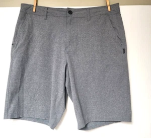 Pantalones Cortos Informales ONeill Para Hombres Gris Híbrido Frente Plano Chino Bolsillos Talla 36 - Imagen 1 de 5