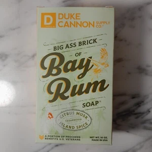 Duke Cannon Big A** Brick Of Bay Rum Soap 10oz Citrus Musk/Island Spice - Picture 1 of 5
