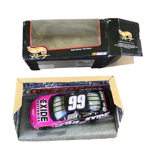 HOTWHEELS 1:24 #99 EXIDE BATTERIES 1999 FORD Nascar JEFF BURTON Pink - Picture 1 of 9