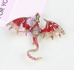 flying dragon Pin brooch Fashion jewelry FAST Free Ship 2.8 Inch - Picture 1 of 1