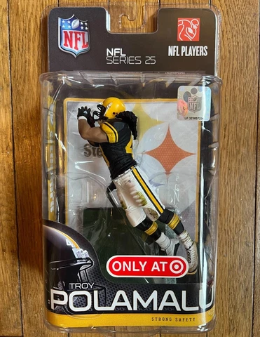 TARGET EXCLUSIVE MCFARLANE SPORTSPICKS TROY POLAMALU ACTION FIGURE 2010 STEELERS Cover