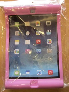 Purple Kids/Toddlers Rubber Bounce Impact Skin Case for APPLE iPad Air - Picture 1 of 4