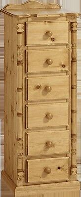 Handmade Ashley Furniture  Antique Pine 6 Drawer Narrow Chest No Flat Packs • 244.18£