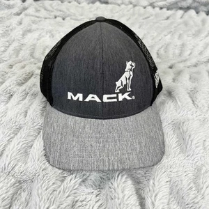 Mack Trucks Hat Men's Adjustable Trucker Cap Gray Black Mesh Snapback NWOT - Picture 1 of 5
