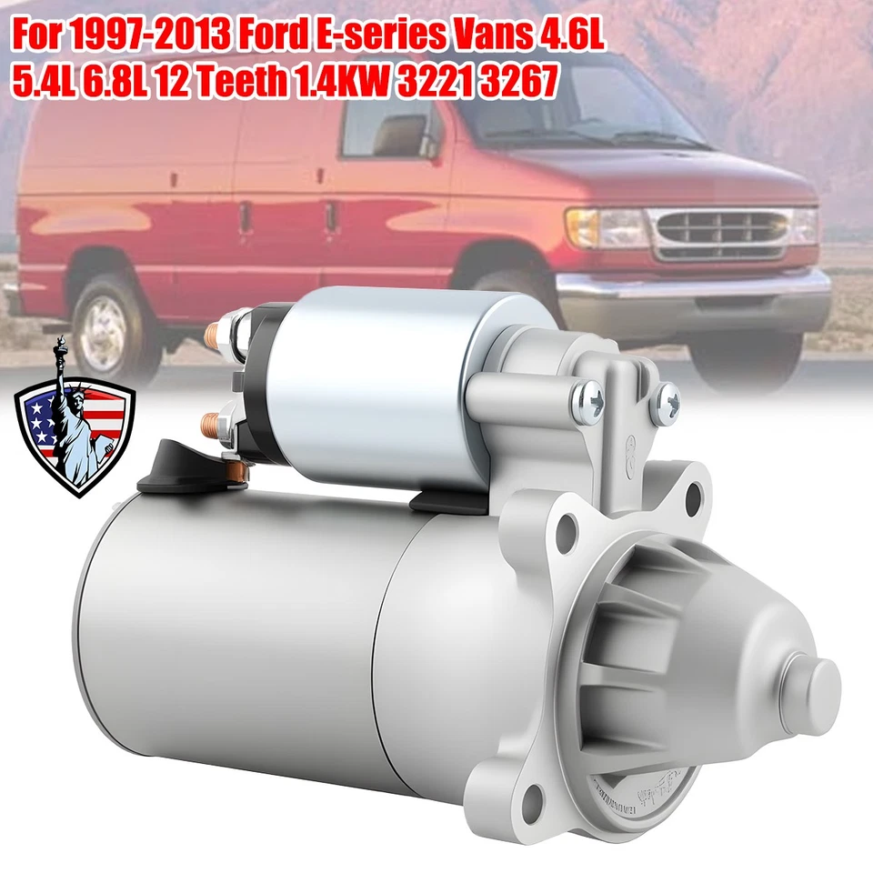 1.4KW Starter Motor For Lincoln Mark Series 1993-1998 Town Car 1992-2011 4.6L Foto 1 de 4