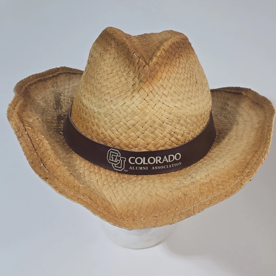 VTG CU BUFFS StrawHat CU Cowboy Hat - Image 1 of 4