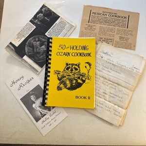 Climax Springs MO Missouri Cookbook Ethnic Ozark Hillbilly handwritten recipes - Picture 1 of 24