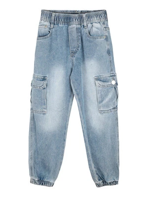 Alta Linea Jeans da bambino cargo con elastico sul finale - Imagen 1 de 3