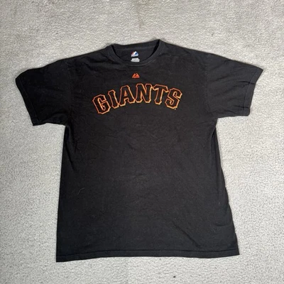 Camisa de los Gigantes de San Francisco Hombres Grande Negra Buster Posey 28 Béisbol MLB Majestuosa Foto 1 de 4