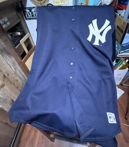 XL Derek Jeter New York Yankees Genuine Majestic #2 Jersey Large Navy Blue - Picture 1 of 6