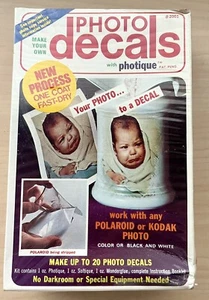 RARE PHOTIQUE Photo Decals KIT #2001 ARTIST SHACK Polaroid or Kodak Photo - Picture 1 of 6