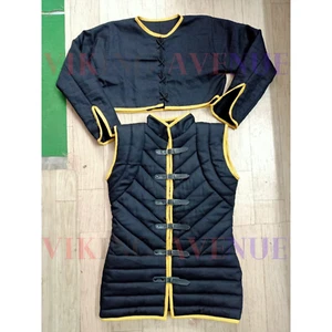Two pc Gambeson Full Length Padde Cotton Fabric Protective Armor For Reeanctment - Picture 1 of 24