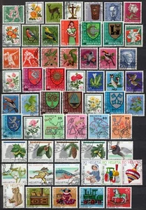 Svizzera - Lotto di 57 francobolli (Pro juventute) - Usati - Picture 1 of 1