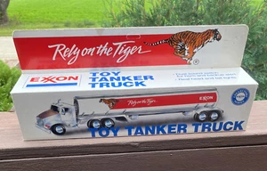 NIB 1993 Exxon Rely on the Tiger Toy Tanker Truck w Lights Original Sealed Box - Picture 1 of 6