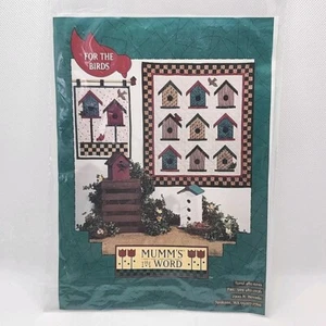 Mumm's The Word For The Birds Applique Quilt Pattern Wall Hanging 14"x18" 28"x31 - Picture 1 of 6