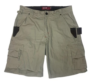 RED KAP Mens Canvas Carpenter Heavy Duty Work Shorts Khaki 34X11 Preowned - Picture 1 of 4
