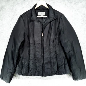 APT 9 Mens Black Down Puffer Warm Jacket Size Large L - Picture 1 of 23