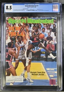 CGC 8.5 GRADED Sports Illustrated July 23, 1984 "Up, Up for L.A." MICHAEL JORDAN - Picture 1 of 2