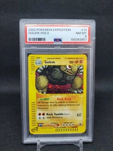2002 Golem 14/165 Expedition Holo Rare PSA 8 Pokemon TCG - Picture 1 of 2