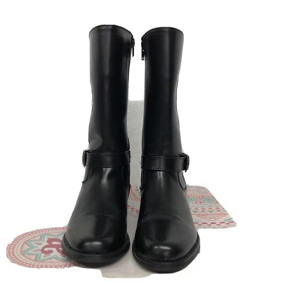 Botas de cuero sintético para niñas talla 2 Foto 1 de 4