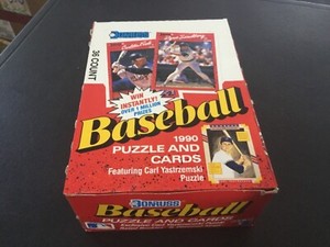 1990 Donruss Box 36 UnOpened Packs Cards & Puzzles
