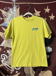 FTP LOGO 2017 T SHIRT STAMP LOGO YELLOW MED FUCKTHEPOPULATION SUICIDEBOYS - Picture 1 of 6