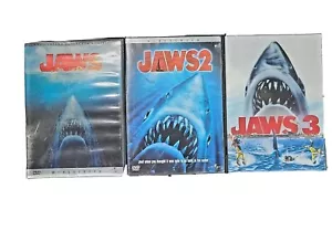 Jaws (Widescreen Anniversary), Jaws 2 and Jaws 3 Collectors DVD SET - Picture 1 of 12