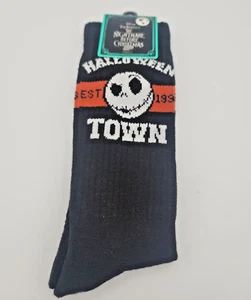 Pesadilla antes de Navidad Jack Skellington Crew Calcetines negros poliéster reciclado - Imagen 1 de 3