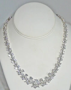 Magnificent cubic necklace, sterling silver, stamped .925 - Picture 1 of 2