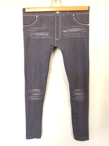 Jegging court POMPEA Taille basse Taille L/XL FR44/46 US14 UK18 EU44 - Picture 1 of 8