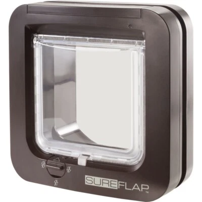 SureFlap Microchip Electronic Cat Door / Cat Flap in Brown SUR001BR - image 1 of 4